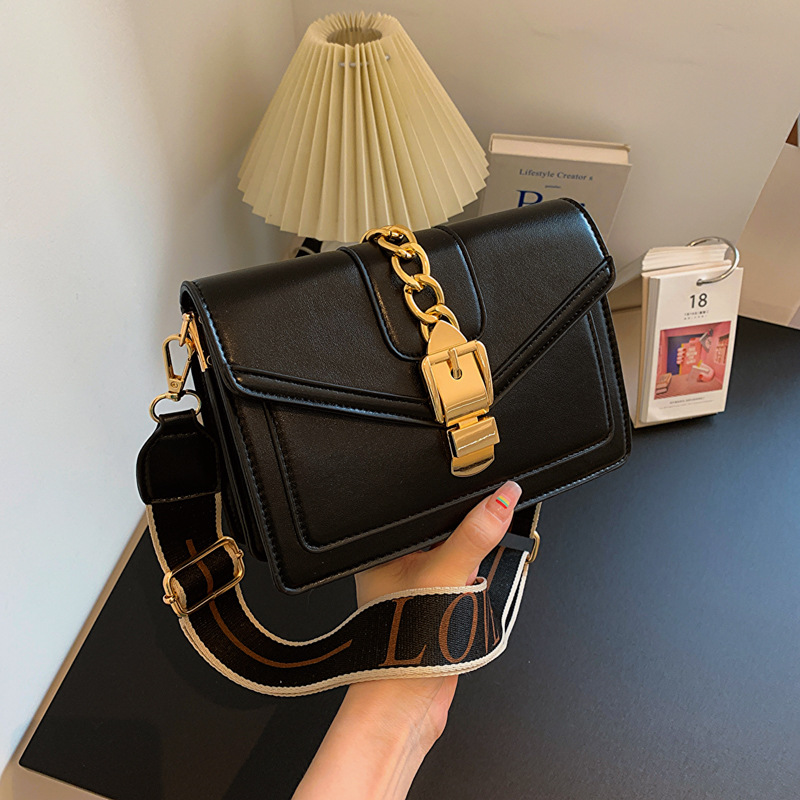 Borsa a tracolla di fascia alta transfrontaliera per il commercio estero da donna 2023 nuova borsa quadrata a tracolla con design a contrasto di colore retrò moda coreana_voghion.com