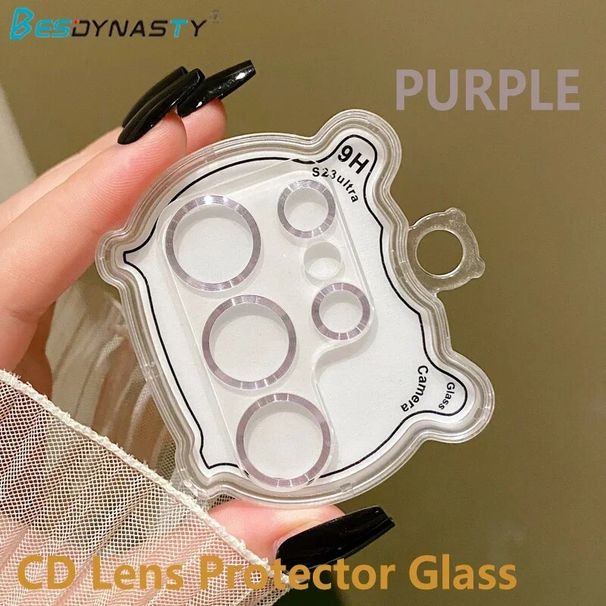 Für Samsung Galaxy S23 Ultra Glitter Glühendes Metallkameraobjektivglas Schillernde Farbe Nachtleuchtende Kameraschutzabdeckung_voghion.com