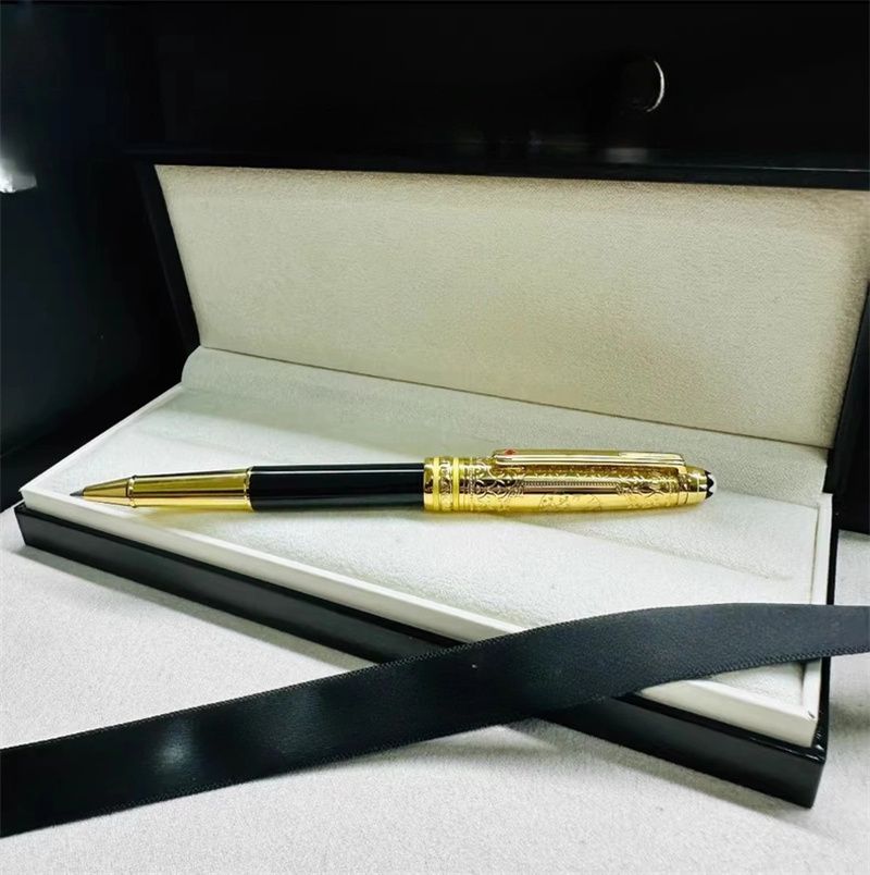 Penna a sfera in metallo blu della serie Around The World di lusso, penna a sfera roller, penne stilografiche, cancelleria, ufficio, forniture scolastiche con scrittura di alta qualità_voghion.com