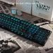 EWEADN GX330 Gaming Keyboard Wired, LED Backlight, Full-size Office Keyboard, Ergonomic, Games, Office, Window/laptop/pc_voghion.com