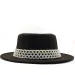 Cappelli Fedora Jazz in feltro di lana a tesa larga da donna semplice da uomo Cappello formale da festa Panama Trilby in tinta unita stile retrò_voghion.com