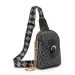 Designer Bag Free Shipping Geometric Pattern Chest Bag With Chain And Buckle Strap Student Schoolbag_voghion.com