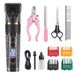 Professional Cordless Pet Grooming Clipper With Ceramic Blade - Quiet & Safe Trimmer For Dogs & Cats - Multiple Attachments For Full Grooming Kit_voghion.com