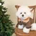 Winter Coat Dogs, Windproof Jacket With Fur Collar And Bear Print, Warm Outfit For Puppies By PawParty Store_voghion.com