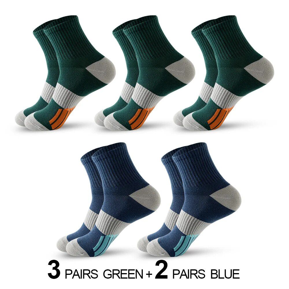5 paar Apring Und Herbst Männer socken Sommer lässig Saugfähige Baumwolle Atmungsaktivem Laufen Basketball Sport Socken Meias_voghion.com