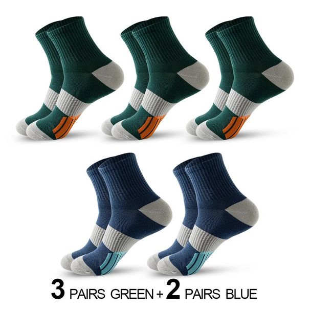 5 paar Apring Und Herbst Männer socken Sommer lässig Saugfähige Baumwolle Atmungsaktivem Laufen Basketball Sport Socken Meias_voghion.com