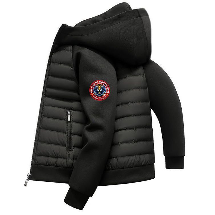 Abbigliamento uomo 25 nuovi cappotti invernali in cotone a coste con stampa di sigillo in gomma e leone rotondo da uomo_voghion.com