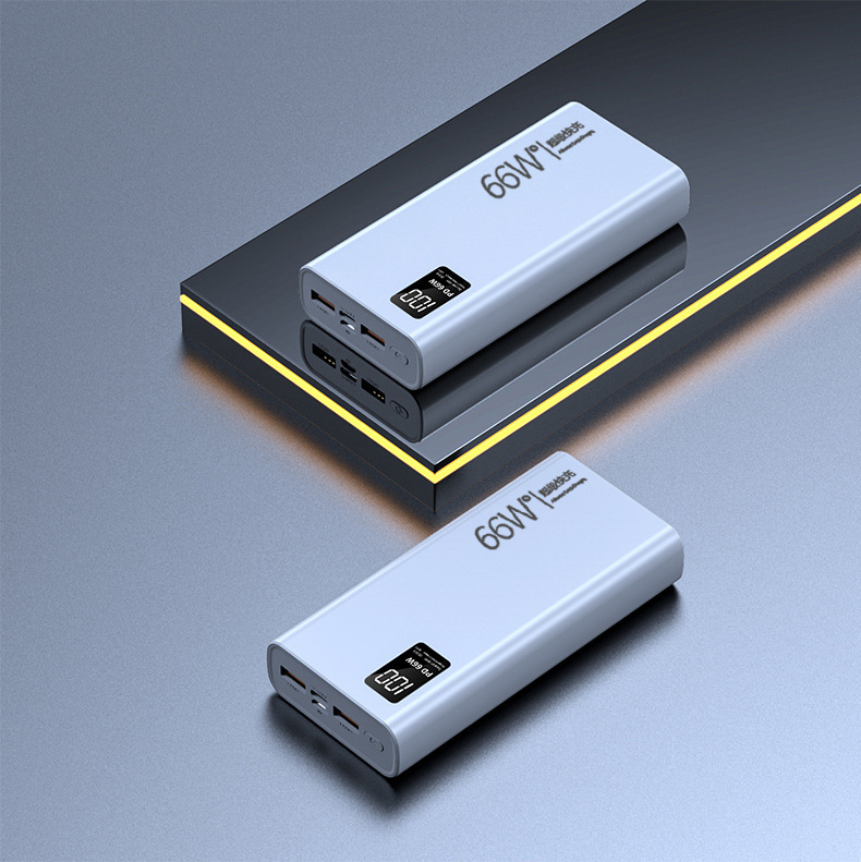 66W Super Fast Charging 20000mAh Power Bank, Ultra-Thin Portable External Battery With PD/QC 3.0, Universal Compatibility For IPhone/Samsung/Huawei_voghion.com