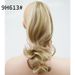 Wholesale European and American cross-border wig ponytail high temperature wire clip short curly hair claw clip curly ponytail_voghion.com