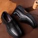 Autumn New Genuine Leather Casual Business Shoes For Men Lightweight Breathable Non-Slip Middle-Aged And Elderly_voghion.com