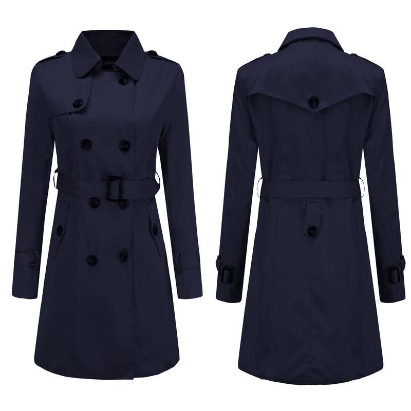 Veste coupe-vent longue et populaire pour femme, coupe slim, printemps_voghion.com