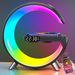 Smart Bluetooth Speaker Big Ambient Wireless Charger Bedside Alarm Clock Night Light Small G Audio_voghion.com