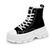 Herrenschuhe neue Stil Schuhe dicke Sohlen Canvas Paar Schuhe geschlossene Zehe High Top große Größe Damenschuhe Wildleder Schneestiefel_voghion.com