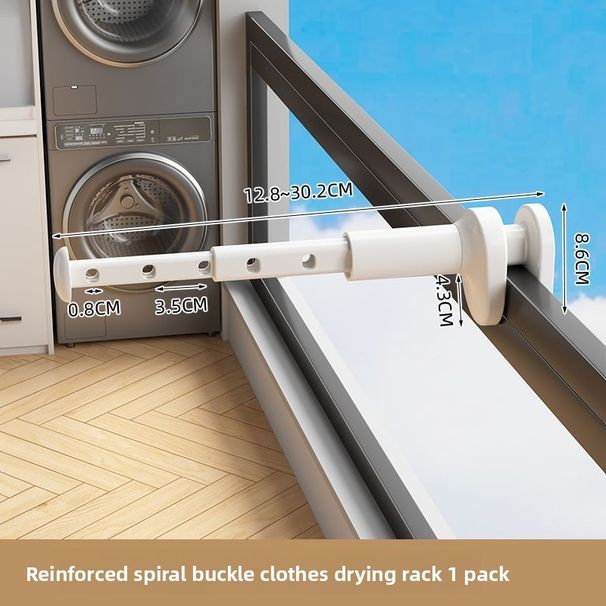 Balcony Travel Artifact Anti-Theft Invisible Telescopic Guardrail Window Clothes Clip Drying Rack_voghion.com