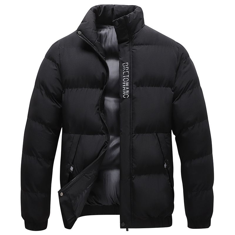 Herren Winter Pufferjacke – Verdickter Steppmantel (Schwarz, Grau, Dunkelblau, M-5XL)_voghion.com