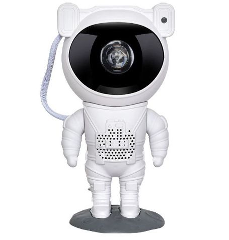 Projecteur spatial astronaute – Veilleuse étoilée Bluetooth avec télécommande et musique, effets galactiques rotatifs à 360° pour la décoration intérieure_voghion.com