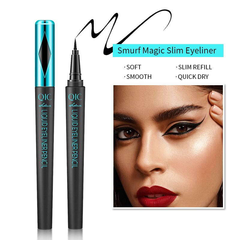 QIC Magic Slim Wasserdichter, schweißfester, färbender, schnell trocknender Make-up-Eyeliner, Eyeliner-Flüssigkeitsstift_voghion.com