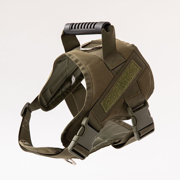 1cpunt Taktisches Hundegeschirr mit Griff, Laufleine im Militärstil, für mittelgroße bis große Hunde, Welpentrainingszubehör, 1 Stück_voghion.com