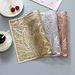 Gold-Foil Leaf PVC Placemats - Elegant & Creative For Dining & Tea (Heat-Resistant Non-Slip Waterproof Set Of 4/6 Easy To Clean)_voghion.com