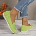 Damenschuhe Freizeitschuhe Große Größe Runde Zehen Flache Schuhe mit niedrigem Absatz_voghion.com