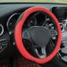 Double Needle Leather Steering Wheel With Two Color Splicing Circular Car Cover, Minimalist Sports Windmill Handle Cover_voghion.com