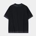 Small Niche Spray Dyed Vintage Design, Loose Fitting T-shirt, Trendy Men's Casual Matching Set, Black Top_voghion.com