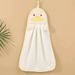 Lillian Baby Cute Non-Shedding Hand Towel Hanging Rope Yellow Hook Little Duck Penguin_voghion.com