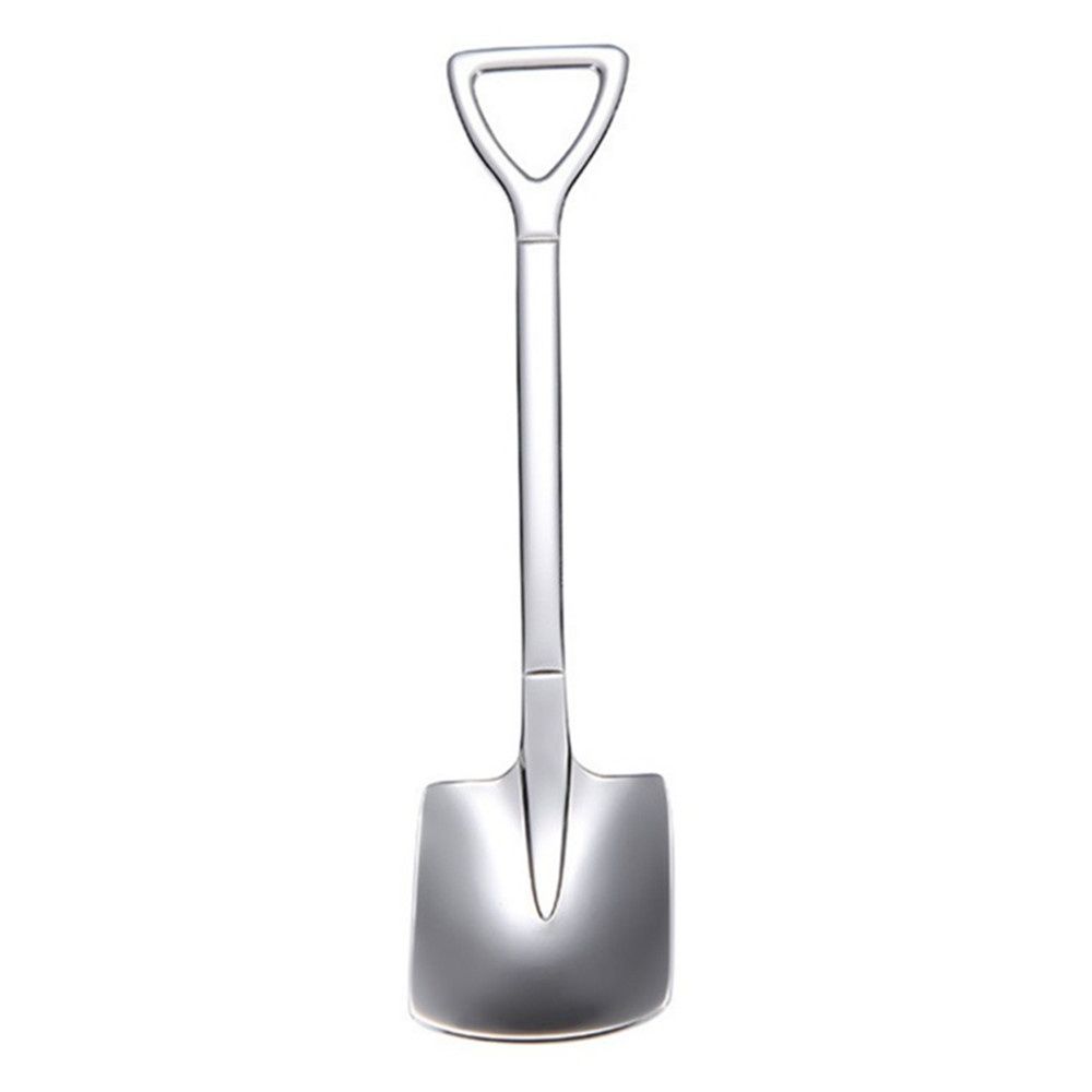 5Pcs Multi-Functional Shovel Design 304 Stainless Steel Coffee Iron Scoops Dessert Ice Cream Spoon Kitchenware_voghion.com