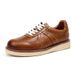 German Training Classic Airplane Nose Casual Men's Toe Layer Cowhide Hand Polished Color Used Board Shoes 2002-5_voghion.com