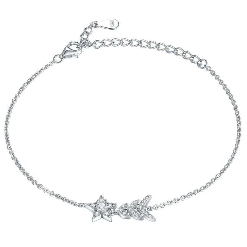 Bracciale da donna in argento Sterling con fiocco in zircone di grandi marche_voghion.com