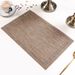 Modern PVC Placemat Set – 30x45cm Linen-Like Textured Table Mats, Non-Slip & Heat-Resistant (Champagne Gold & Silver, Pack Of 4)_voghion.com