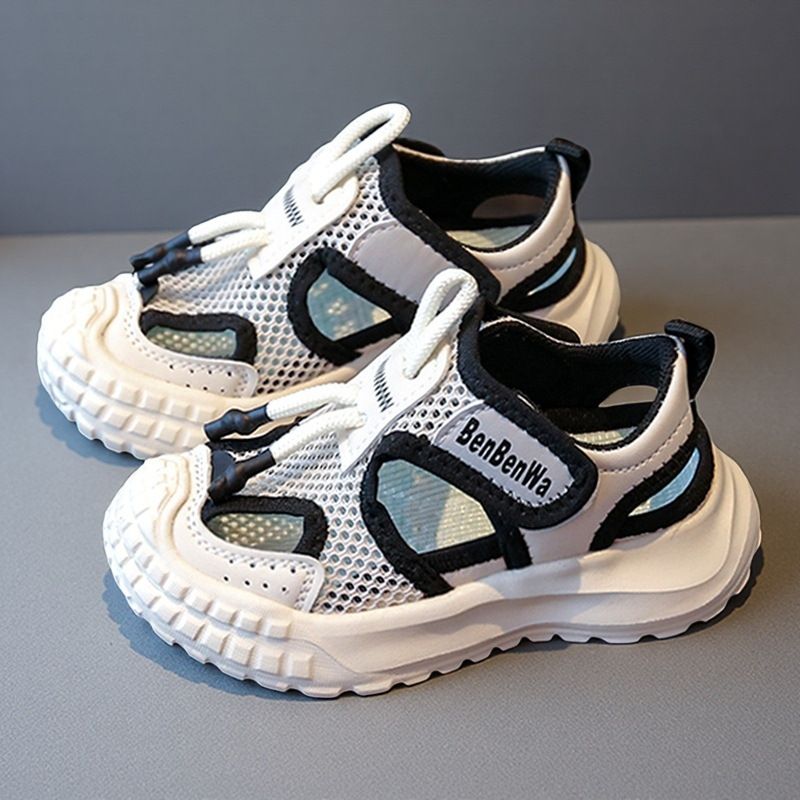 Sandals Summer 2025 New Hollow Soft Sole Children's Mesh Boys' Breathable Sports Girls' Casual Shoes_voghion.com