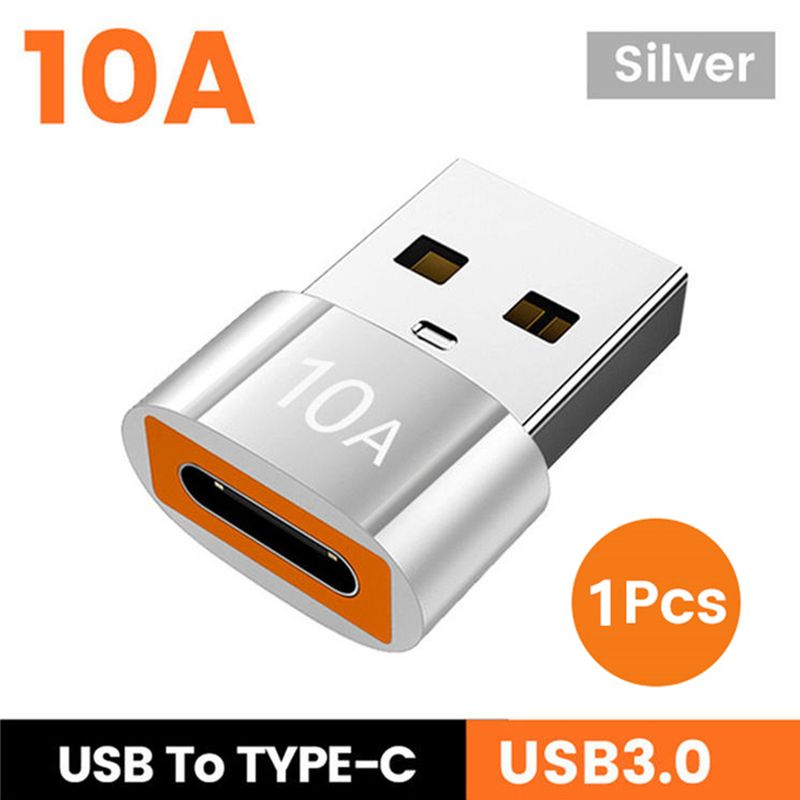 2023 10A OTG USB 3.0 Naar Type C Adapter Type C Female naar USB Male Converter Snel Opladen Gegevensoverdracht voor Macbook Xiaomi Samsung_voghion.com