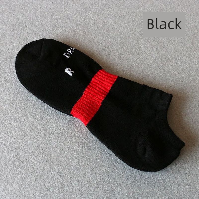 Calcetines de baloncesto de cintura baja y gruesa con parte inferior de toalla para hombre_voghion.com