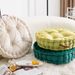 Foldable Round Floor Cushion – Thick PP Cotton Filled, Hand-Carry Design, Nordic Style For Sofa, Window Seat & Lounge (Blue/Green/Pink/Yellow, 40cm)_voghion.com