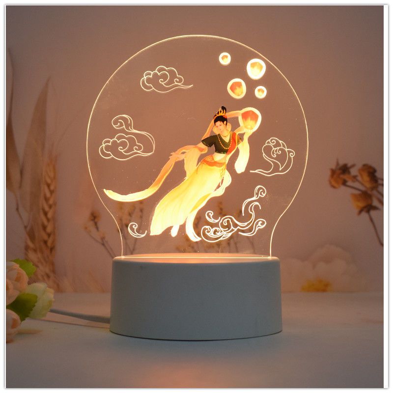 [2541 People Collect] Cultural And China-Chic History 3d Night Light Creative Home Bedroom Decorations Gifts_voghion.com