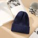 Versatile Candy Color Rabbit Fur Knitted Women's Autumn Winter Korean Style Number Patch Pullover Warm Wool Hat_voghion.com