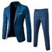 2024 Cross-border European Size Spring And Autumn Men's Casual Basic Suits Men's Business Formal Suits Solid Color Suits_voghion.com
