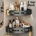 2 stücke Klebstoff Keine-Bohrer Dusche Caddy Ecke Regal Für Badezimmer Lagerung Hält Shampoo Conditioner_voghion.com