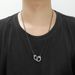 Collana con manette e catena per maglione da uomo, stile retrò, con lettere di fede incise, stile PUT DOWN_voghion.com