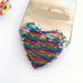 Portamonete a forma di cuore con glitter cangianti: mini portafoglio alla moda e giocoso per ragazze e donne (multiuso, leggero ed elegante)_voghion.com