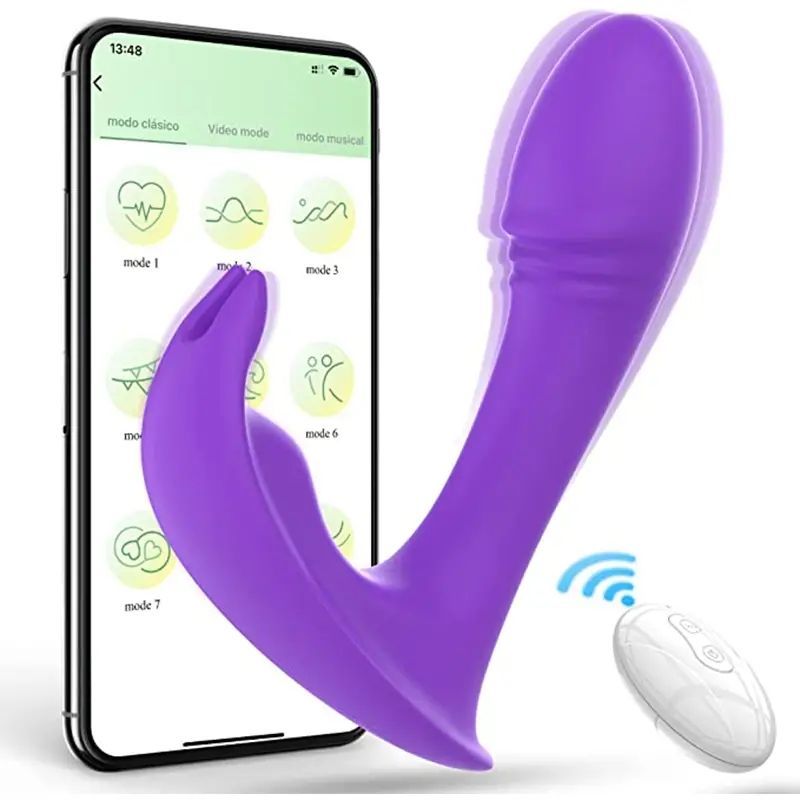 1pc Wearable Panty With App Remote Control, Vibrating Panties For G Spot Clit, Butterfly Vibrator Rechargeable Rabbit_voghion.com