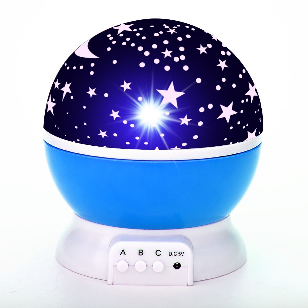 Star Projector Lamp Children Bedroom LED Night Light Baby Lamp Decor Rotating Starry Nursery Moon Galaxy Projector Table Lamp_voghion.com