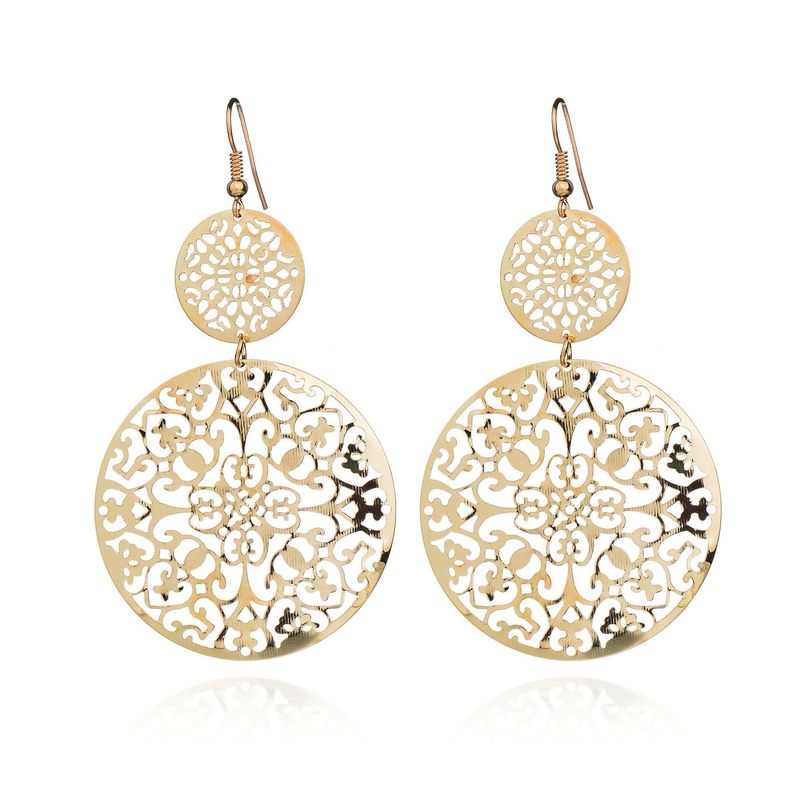 ER1804 Electroplated Women's Earrings New Style Gift Elegant Trendy Hollow Jewelry_voghion.com
