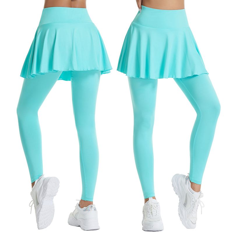 Women's High Elastic Quick-Drying Fitness Skirt Tennis Training High Waist Hip Lifting Sports Skirt_voghion.com