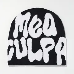 Knitted Hip-Hop Letter Mea Beanie Unisex Street Winter Warm Jacquard Yarn Hat