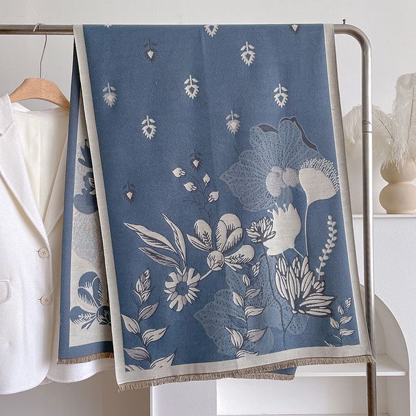 Sciarpa di lusso alla moda, stile esterno, scialle caldo e climatizzatore stampato versatile in cashmere autunno/inverno 2024_voghion.com