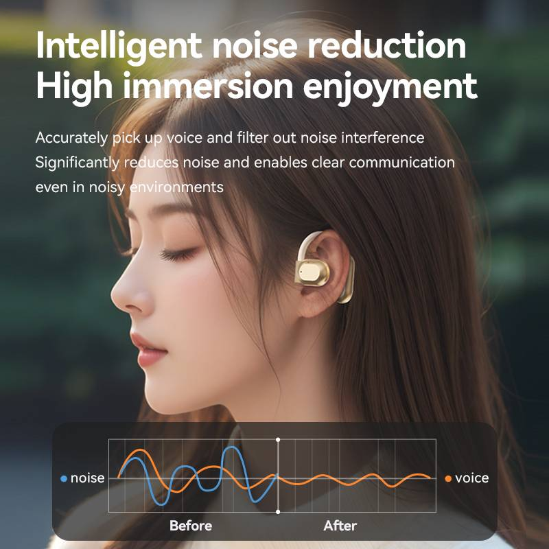 Open-Ear Comfort: M62 Wireless Earbuds - HD Sound, All-Day Wear, Intelligent Connectivity_voghion.com
