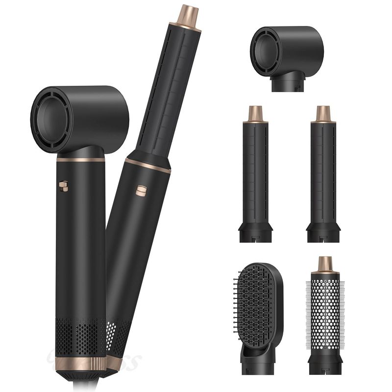 All-in-one Hair Dryer With Hot Air Comb, Home Hair Salon Celebrity Hair Dryer With Straight And Curly Functions Without Damaging Hair_voghion.com