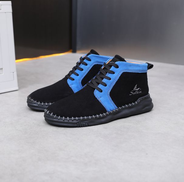 The 2408 Cow Leather Suede Men's Martin Boots Chelsea Range Black, Choose Size And Tell Seller_voghion.com